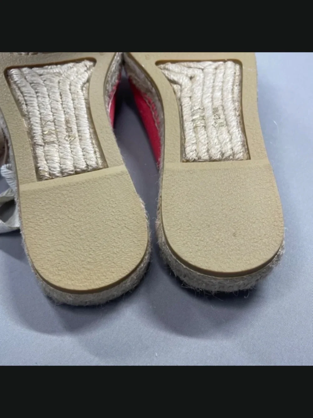 NEW J Crew Shoes Womens 9 red brown ballet espadrille flats lace up preppy boho